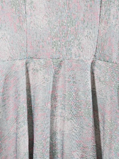 VTG Minerva Fashions Dress Women’s M/L Pastel Pink Green Floral Career Witchcore
