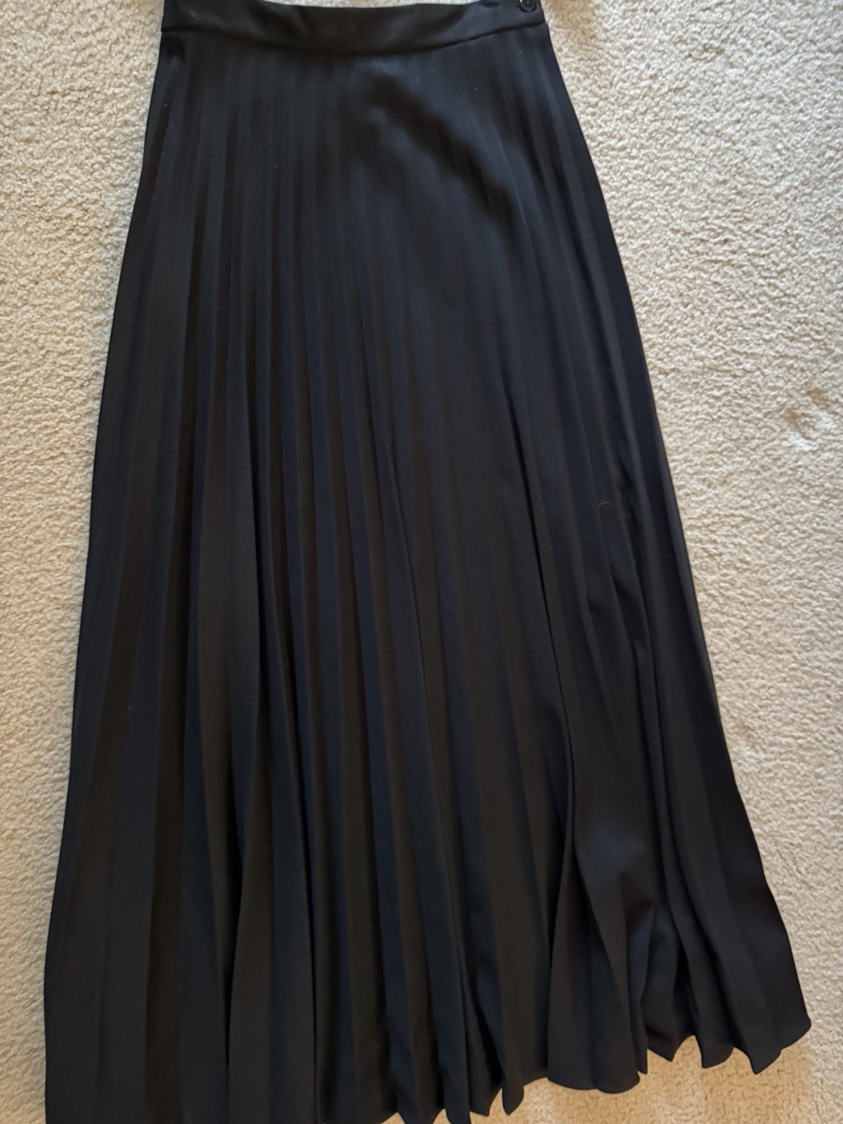 Vintage 9/10 Long Pleated Skirt & Matching Top USA Polyester