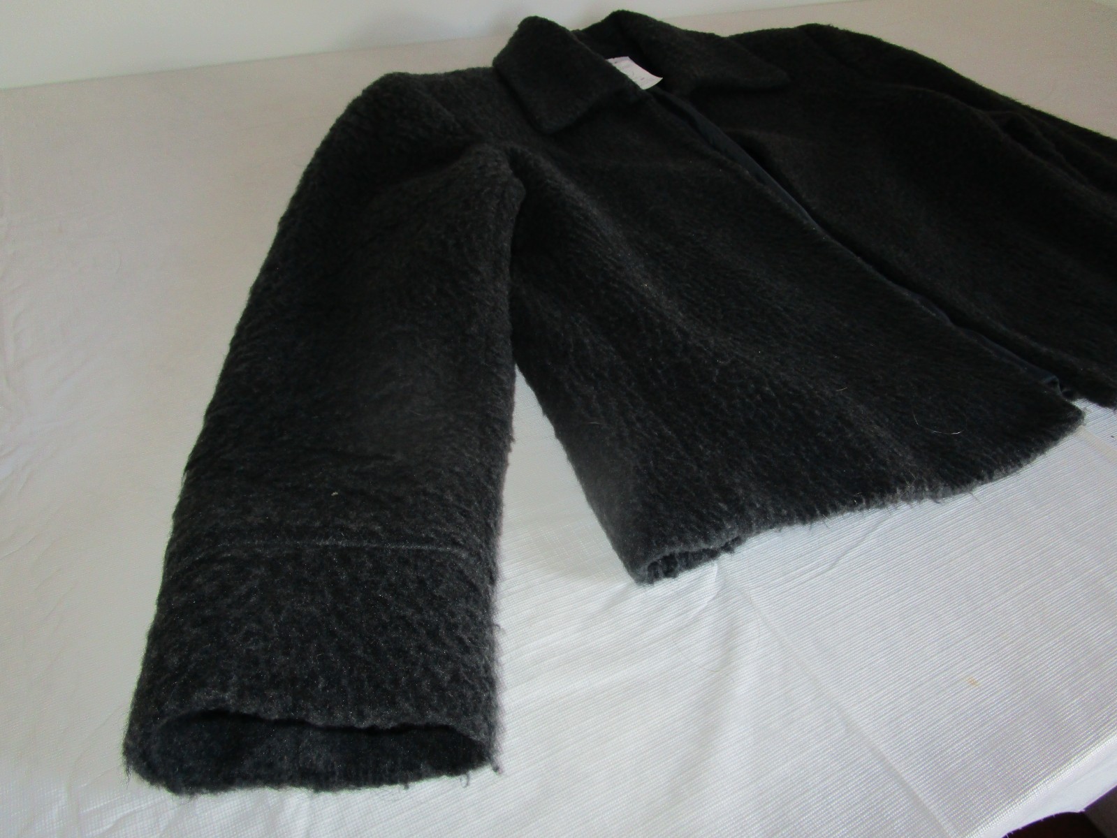 Adolfo Studio Petite Plush Cropped Wool Blend Lined Blazer Jacket Size 4P