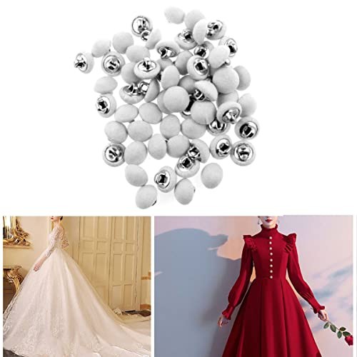 Haidong Smooth Satin Fabric Buttons – Fabric Covered Wedding Dress White
