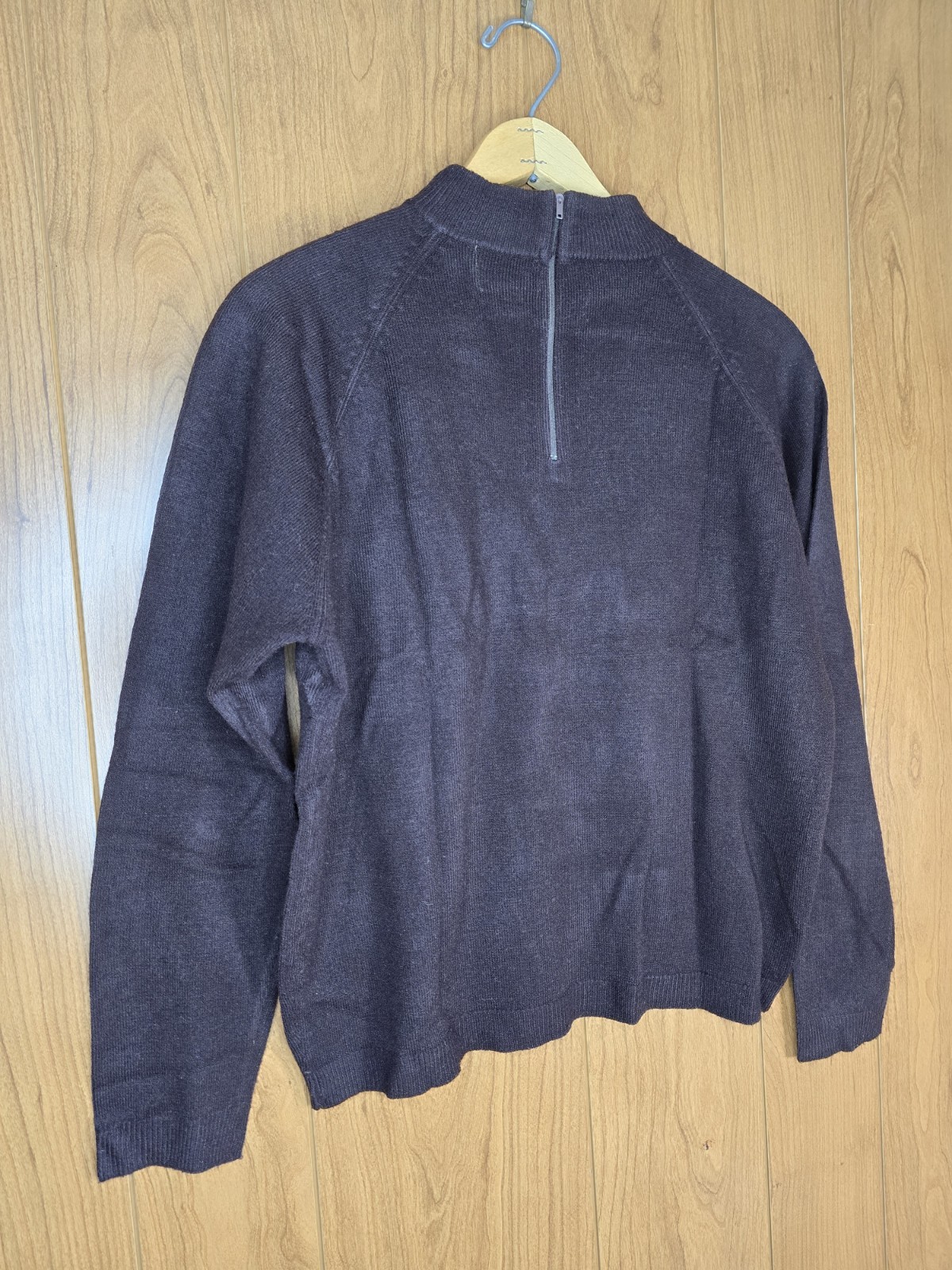 Vintage 60s 70s Mod Mock Neck Half Zip Sweater Womens M Raglan Dorette Small/Med