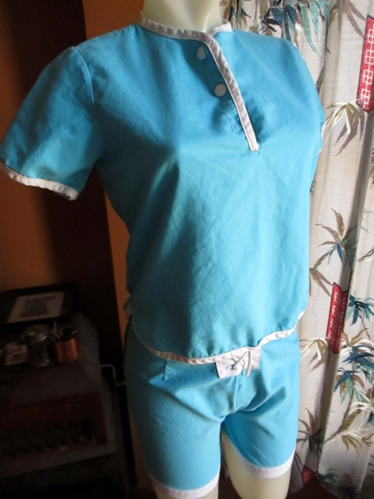 True Vintage 1960’s Women’s XS Girls 12 Gym Class Uniform Penneys Blue Scooter