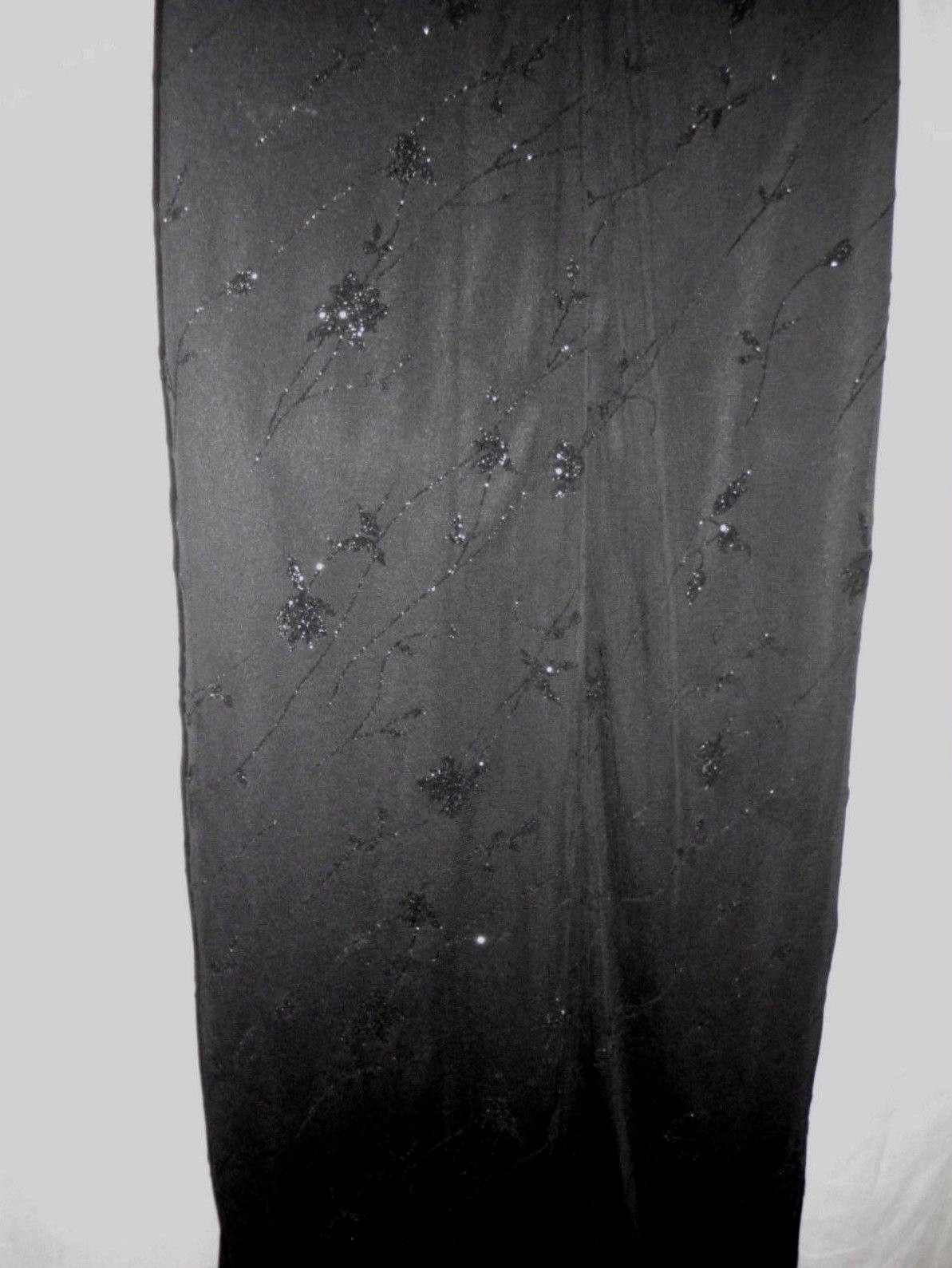 Vintage City Triangles Formal Maxi Dress Size M Black Sparkle Lined Polyester