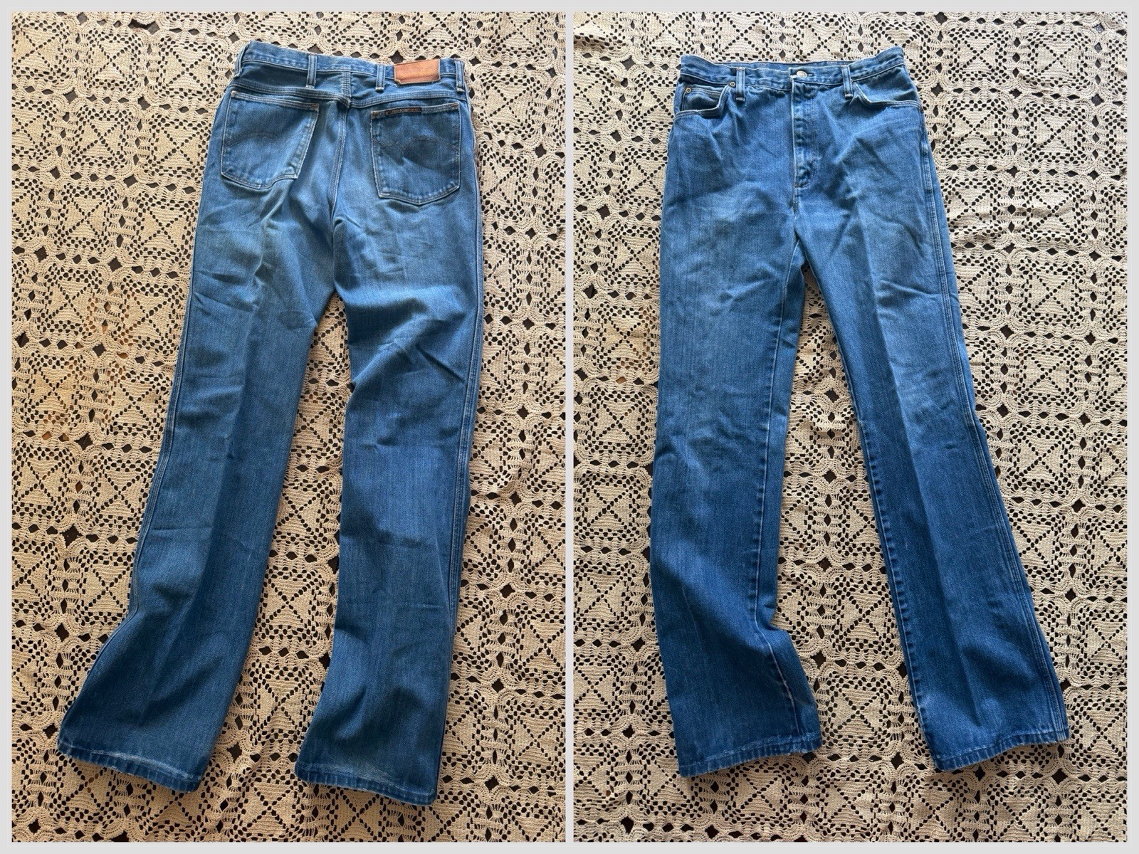 Vintage ‘70s Sedgefield Do Nothing Jeans USA 100 Cotton Great Patina Long Leg XS