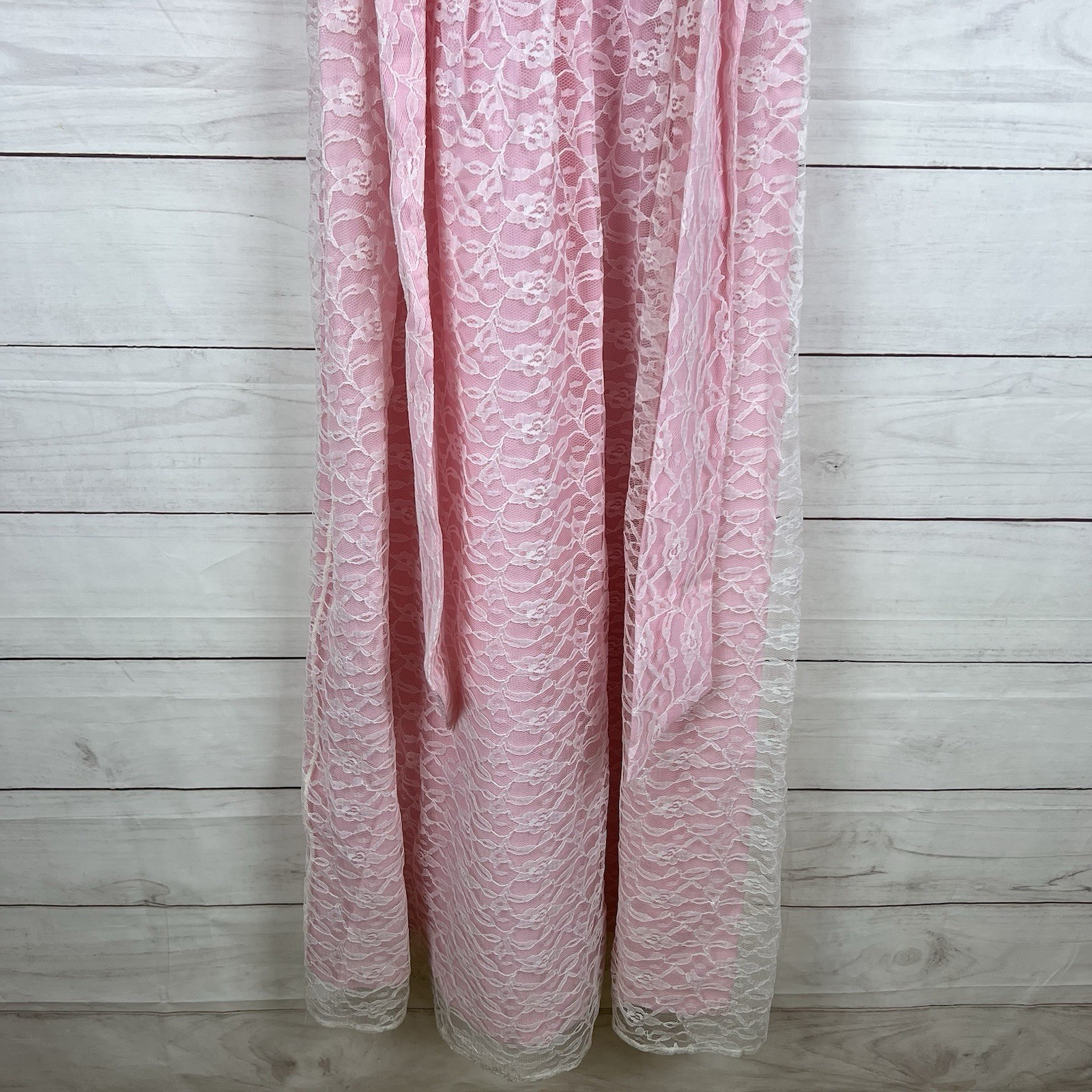 Vintage Vicky Vaughn Junior Dress Pink Size 9 ILGWU Union 70s 80s Small or XS