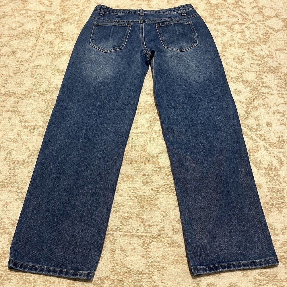 High Rise Wide Straight Women 8P 90s Retro Streetwear Denim Jeans