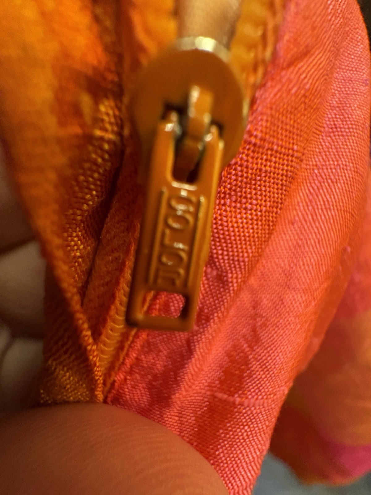 1970s vivid orange and pink plaid maxi skirt Waist 23” 3XS-2XS RETRO MAGIC