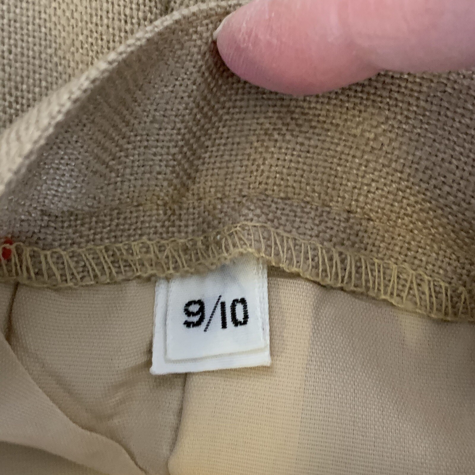 Larry Levine Womens Skirt Suit sz 10 Tan Blazer Pencil Classic Workwear VINTAGE