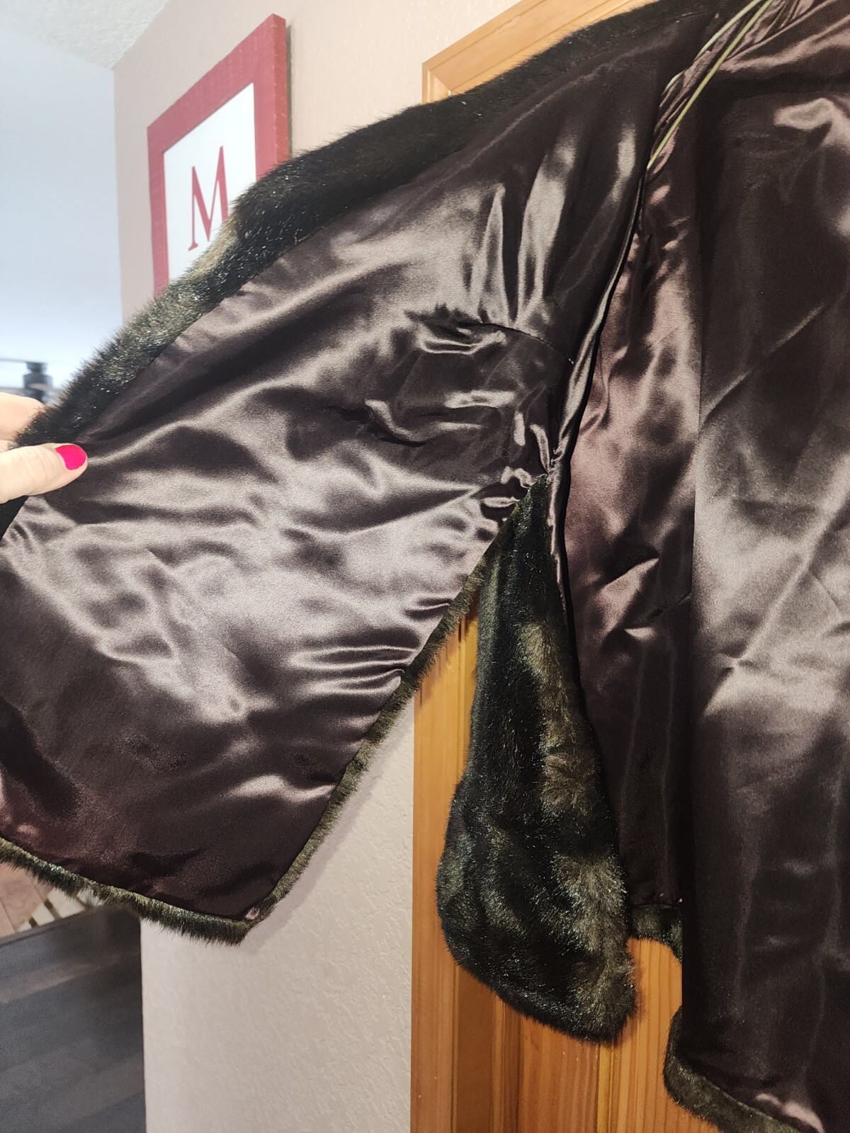 Vintage Tissavel Faux Fur Stole Cape