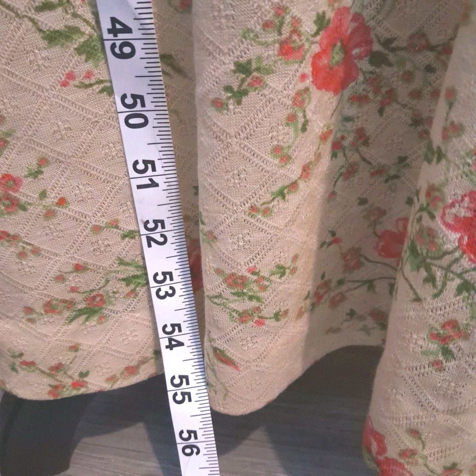 Vintage Maxi Dress Sweetheart Neckline Empire Waist Ditsy Floral Early 70s Sz 7