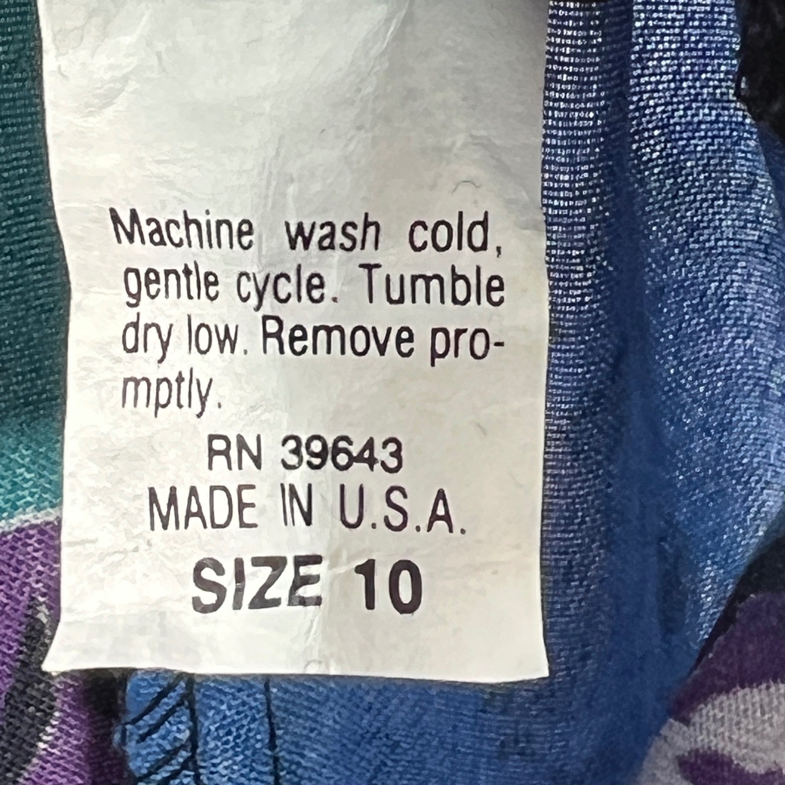 Cape Cod Match Mates Vintage Floral Midi Skirt Blue Purple Teal VTG Size 10 USA