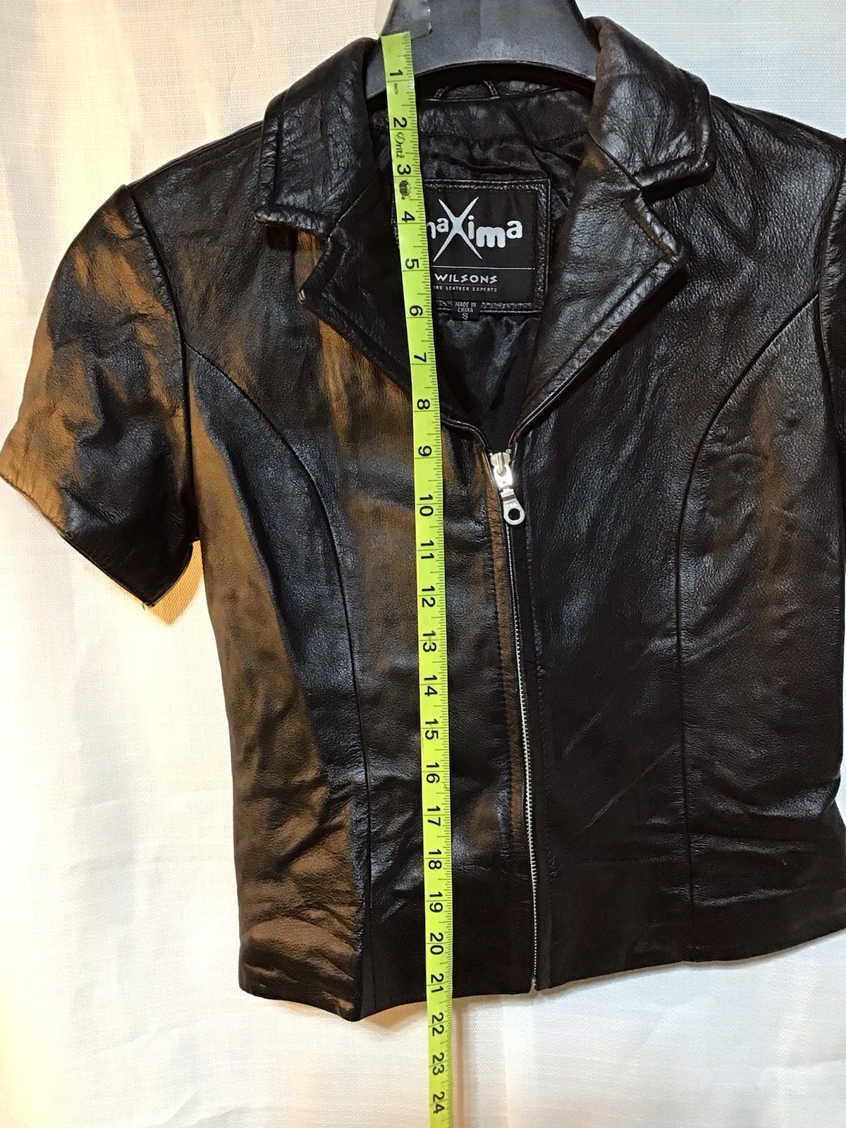 Vintage Maxima Wilson’s Leather Blouse Shirt Top