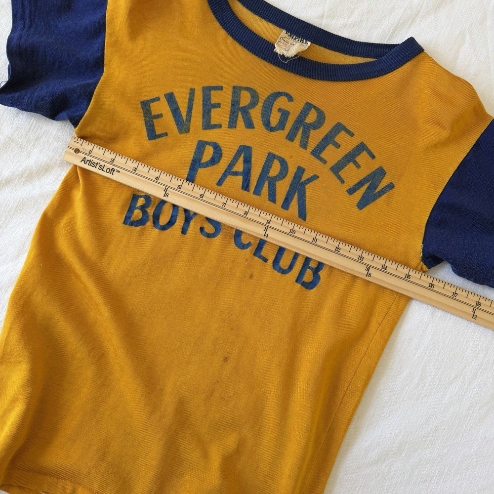 60’s Vintage Women’s Tshirt Boys Club Sz Small Youth XL Distressed