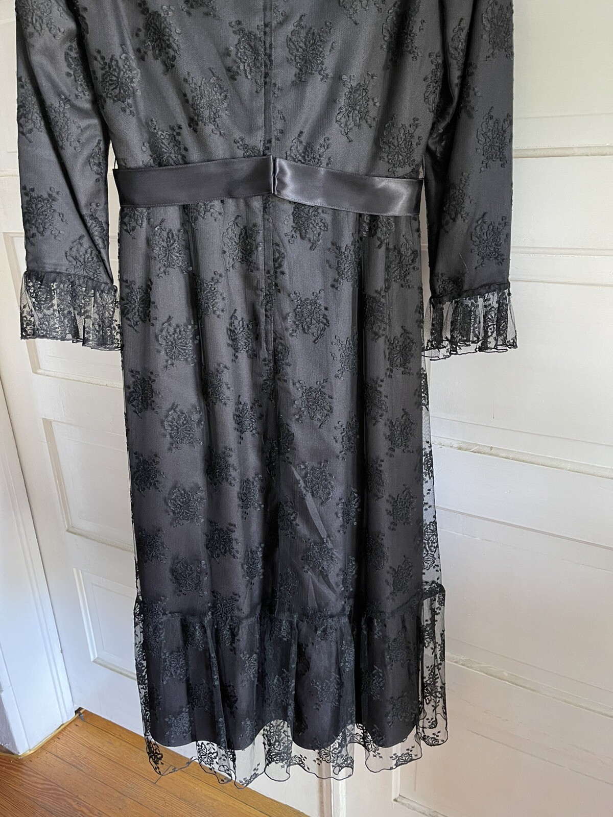 Vintage Black Posh by Jay Anderson Couture Lace Dress