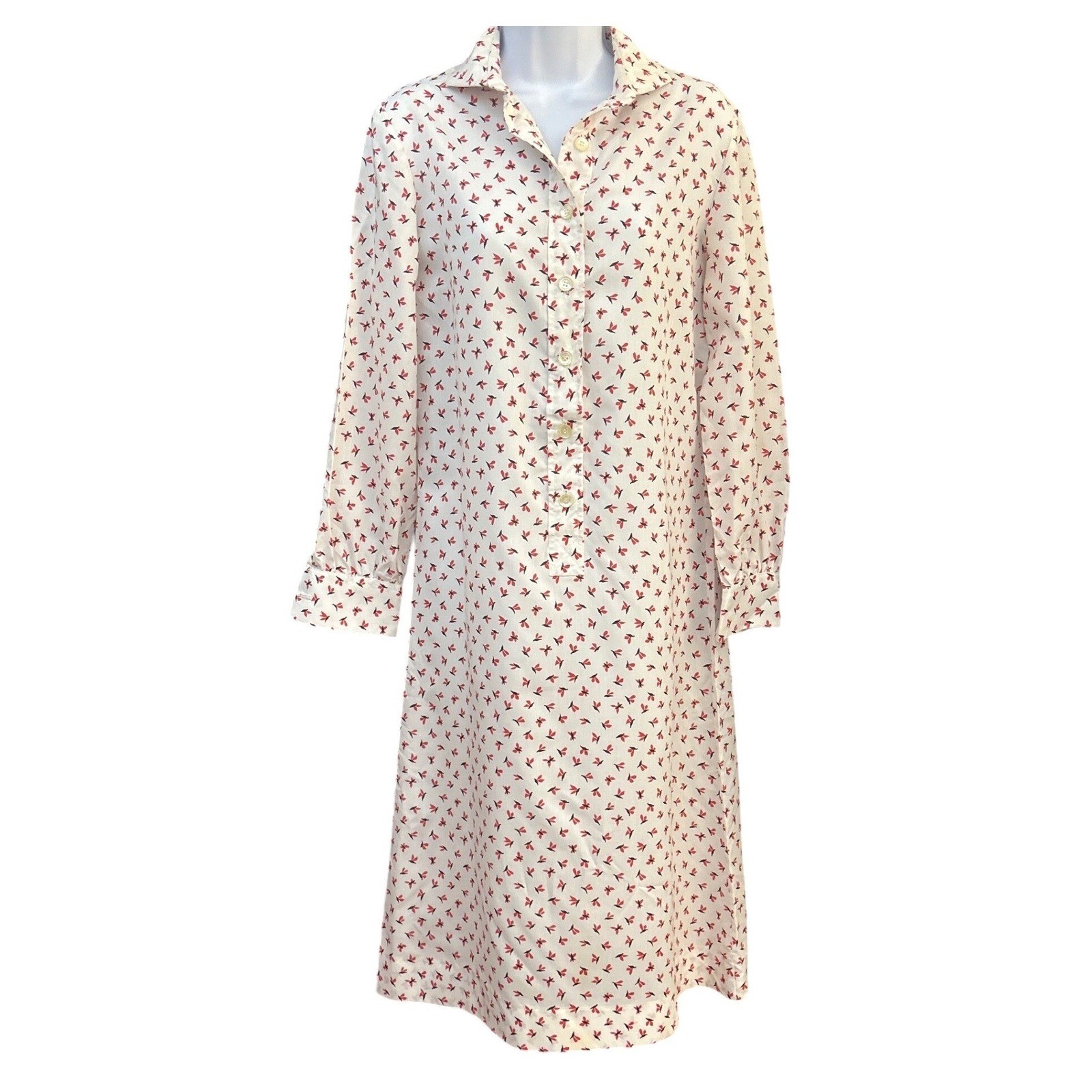 Vintage Schrader Sport Butterfly Midi Dress Cottagecore Mod Retro Prairie Preppy