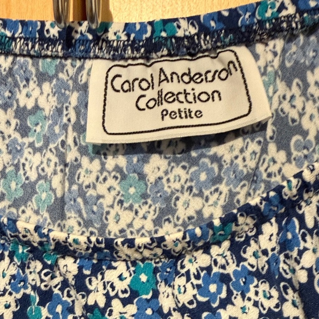 Carol Anderson Collection Petites: Floral Blue Maxi Skirt with Gift!