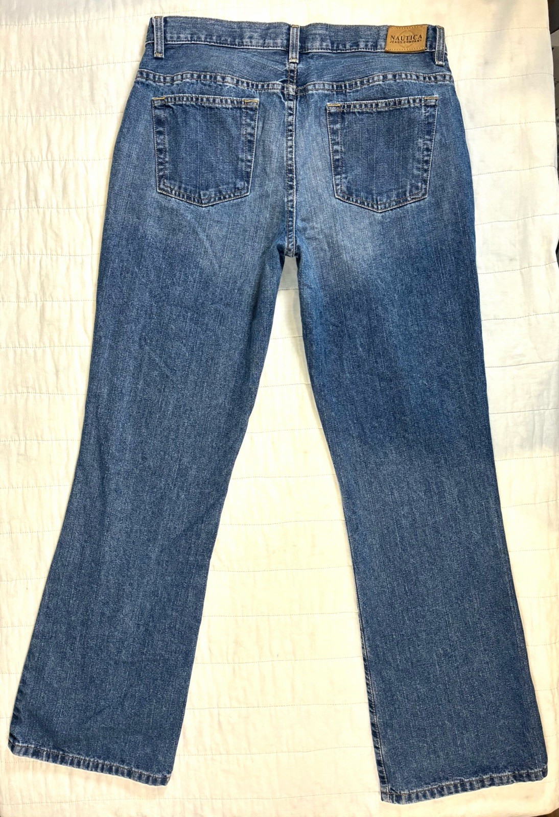 VTG 2000s Nautica Jeans Co Bootcut Jeans Womens Size 8×31 Medium Wash Cotton Y2K