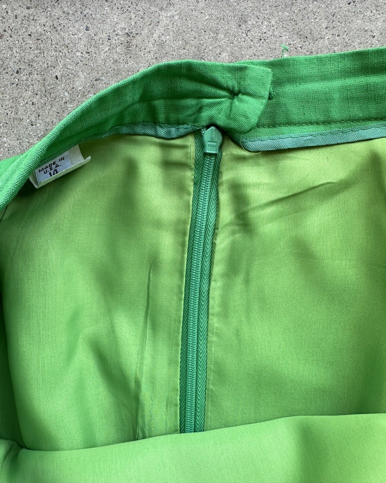 Vintage PSI Couture Green Saint Patricks Blazer & Skirt Set Sz 14 Union Made USA