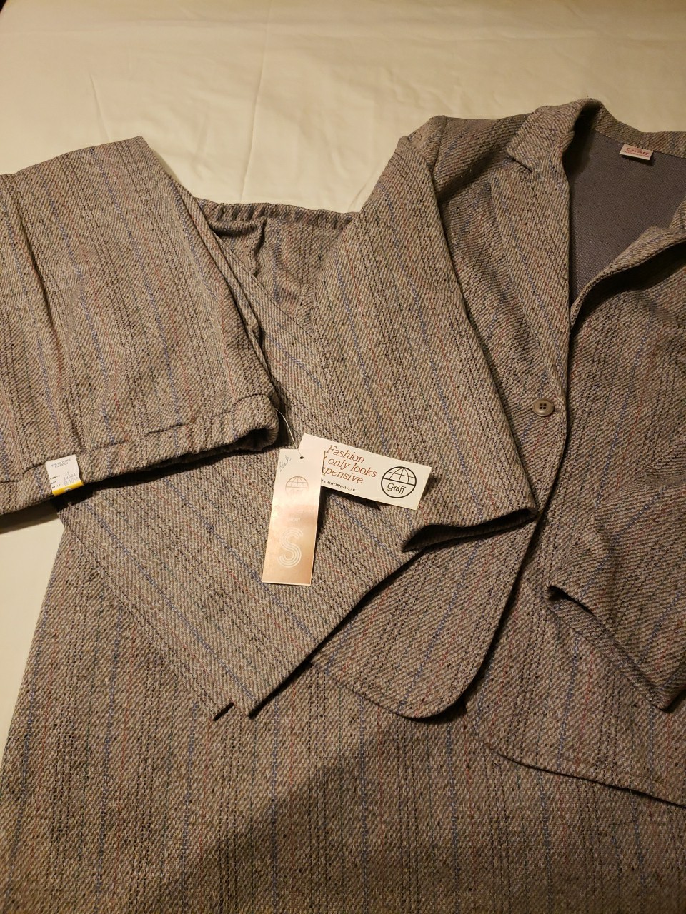Vintage NWT Graff Californiawear Knit Suit Sz L