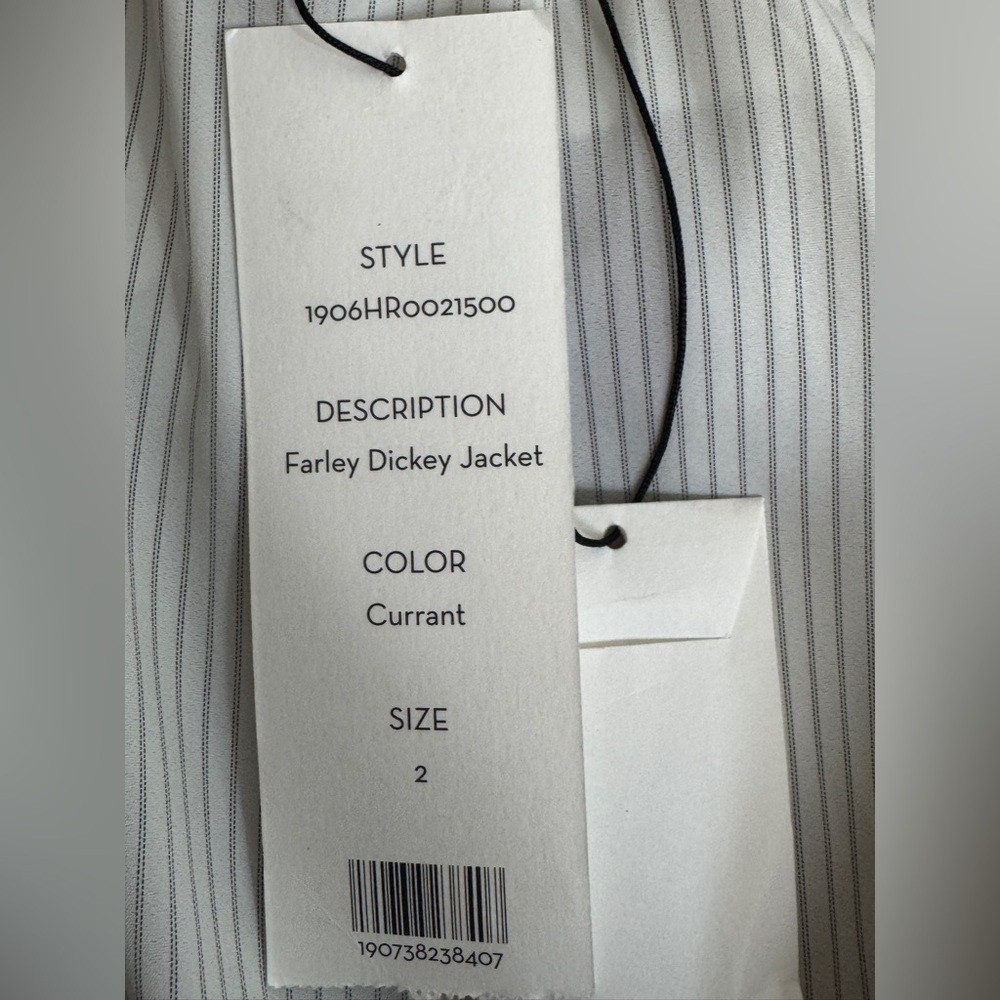 NWT Veronica Beard Wool Blend Farley Dickey Jacket Currant Burgundy Size 2