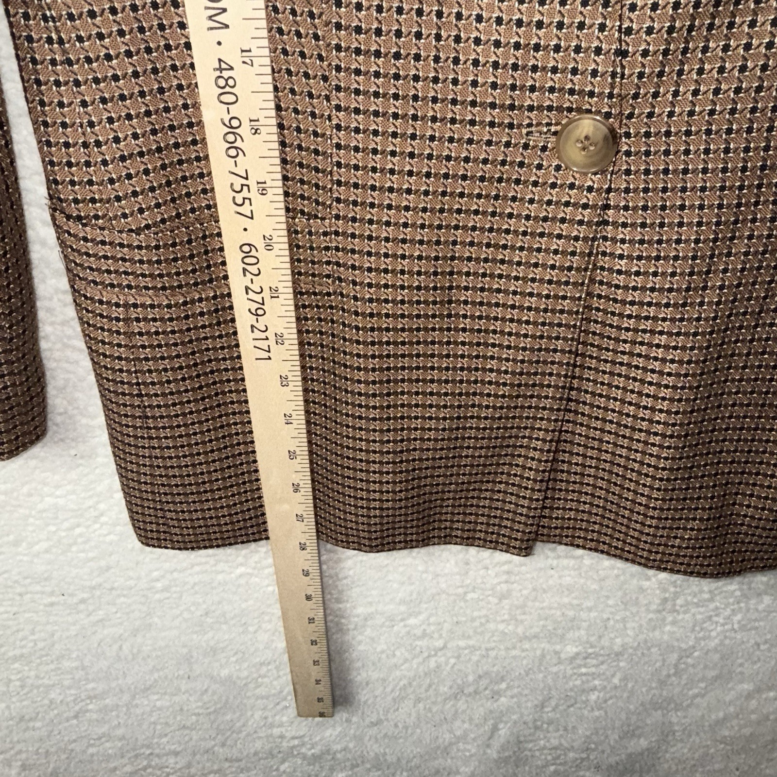 Vintage 80’s Prophecy Houndstooth Blazer Fit Size Medium Academic Retro Preppy