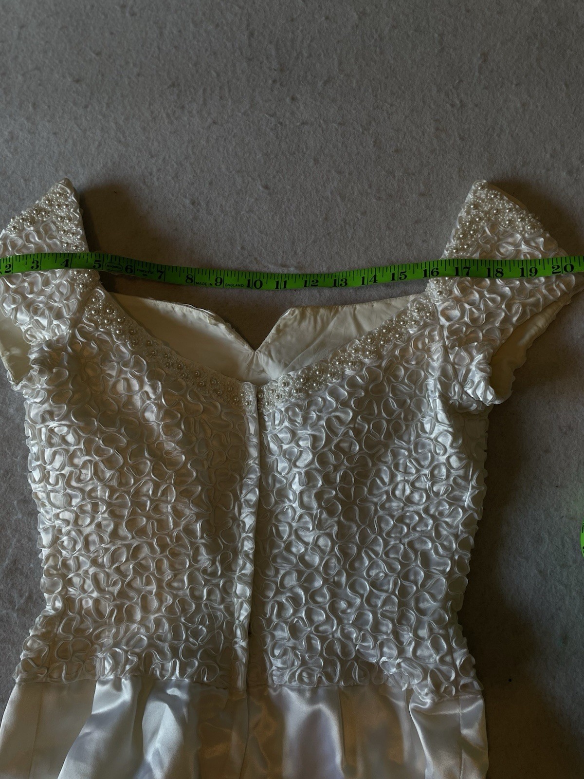 Vintage Mike Benet Beaded Wedding Dress Formal SZ 8