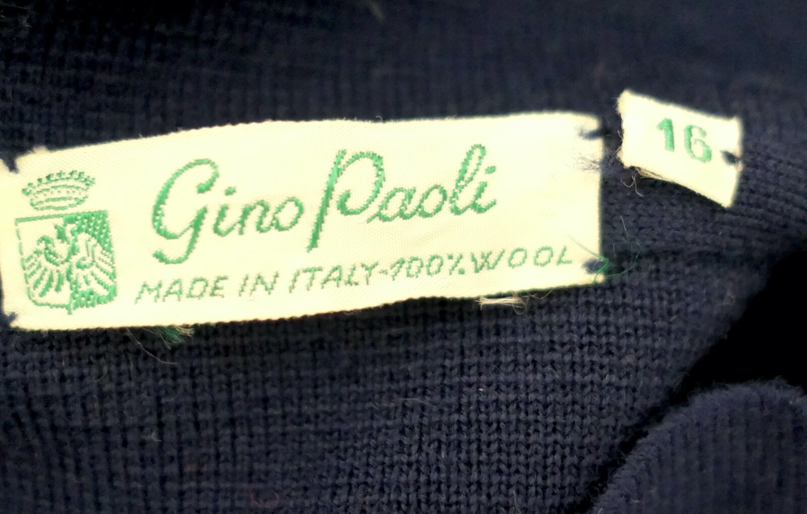 Vintage 60s Gina Paoli Italy Rockabilly Mod Nautical Wool Sweater Jacket Set L