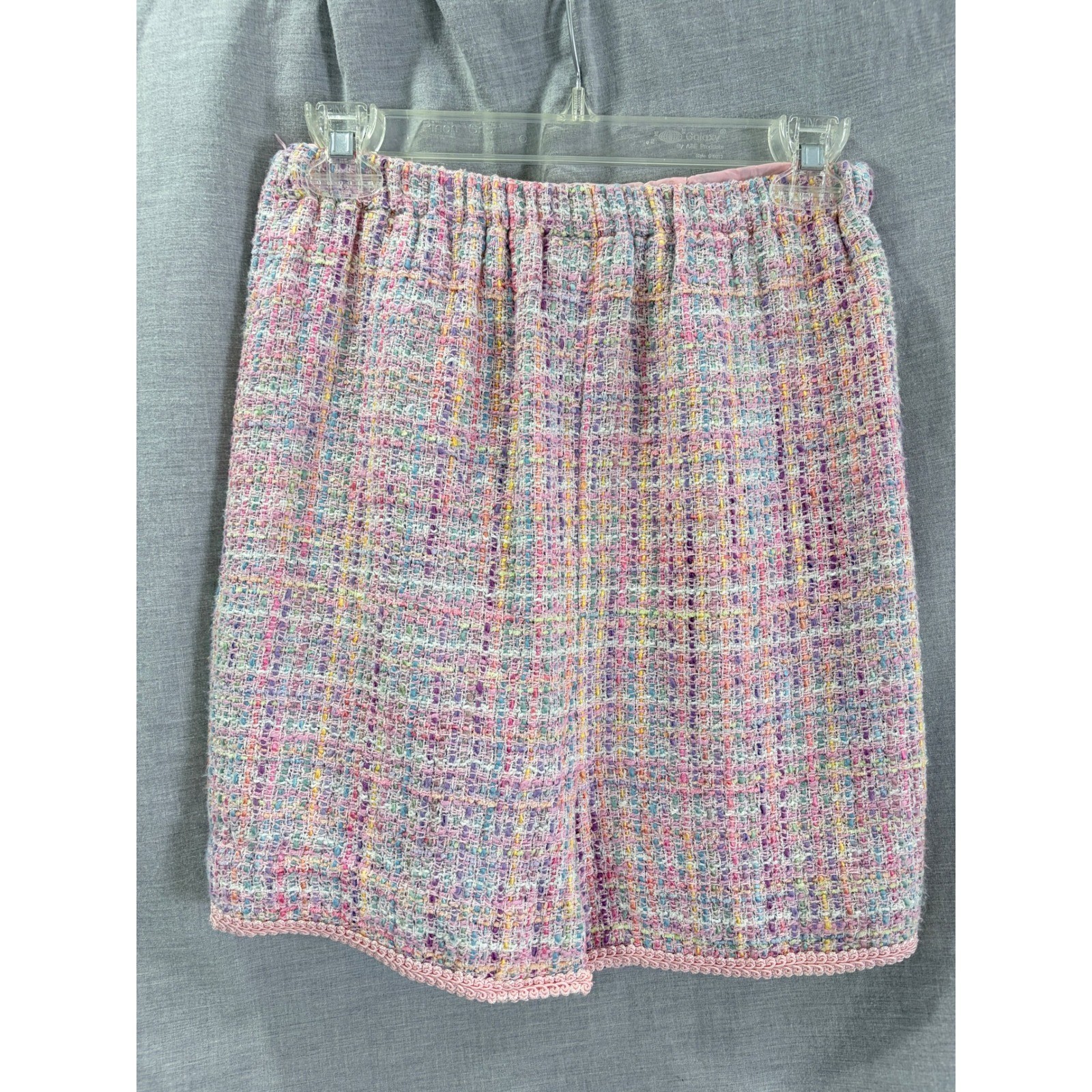 Vintage B Field Pastel Tweed Skirt Pink Multi Mini 2 XS/S