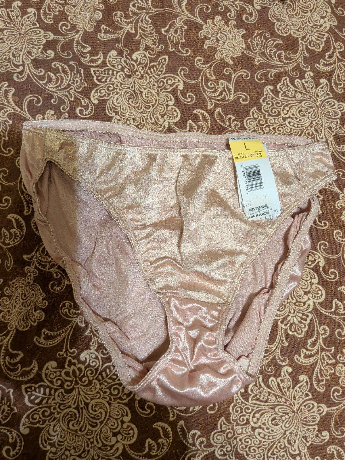 Vintage Warner’s Satin Bikini Panties Size Large