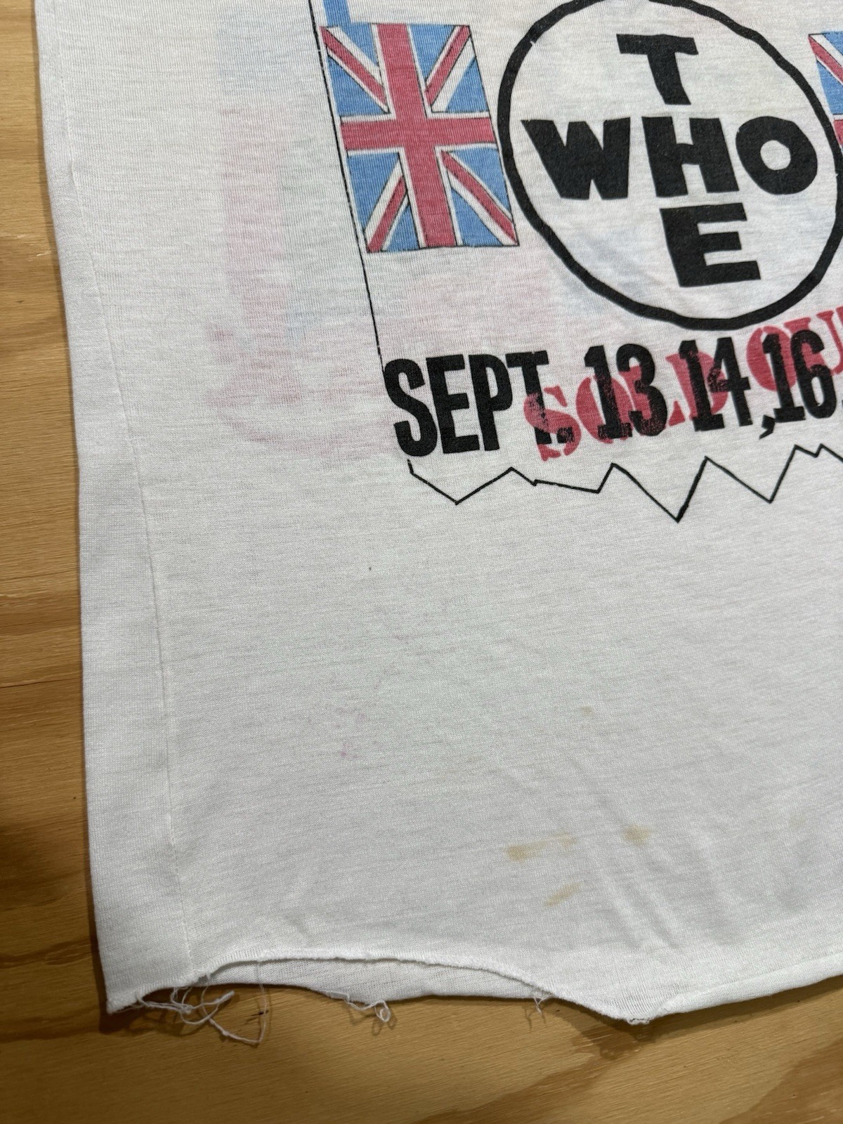 Vintage 70s 80s The Who Raglan Shirt Long Live Rock Tour Band Concert L
