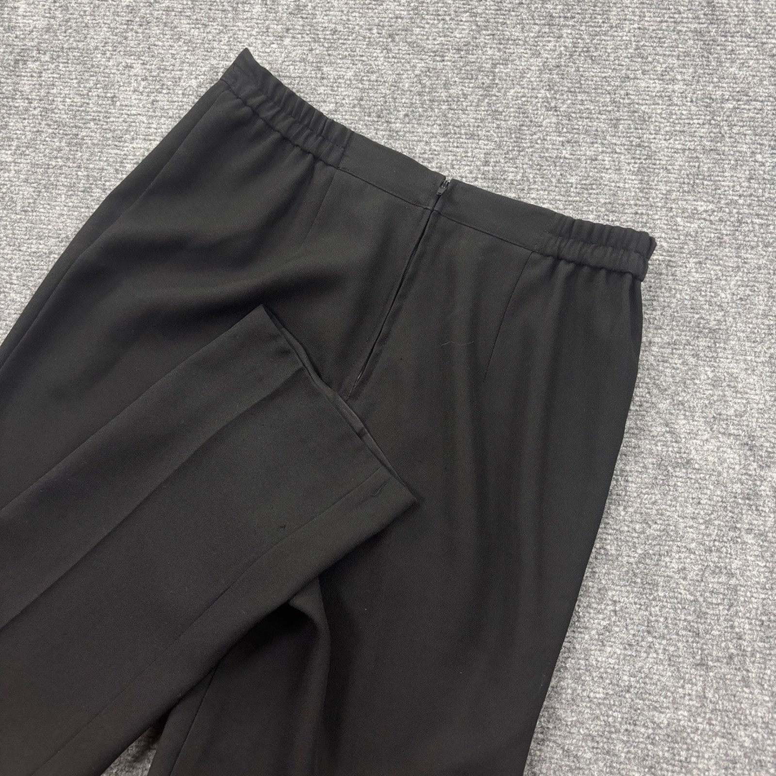 Mary McFadden Dress Pants 29W x 28L Black Elastic Waist Straight Vintage Women