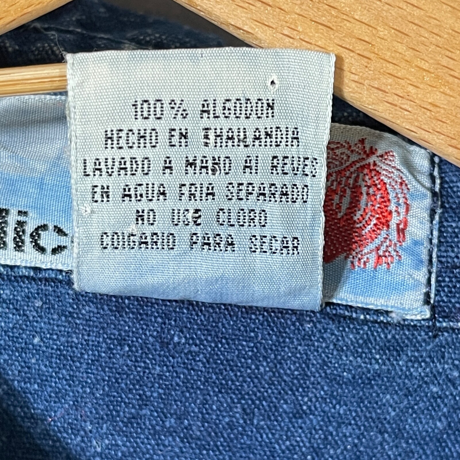 VTG LICENSE Womens M Embellished Blue Denim Jacket Shirt Embroidery Bling Beads