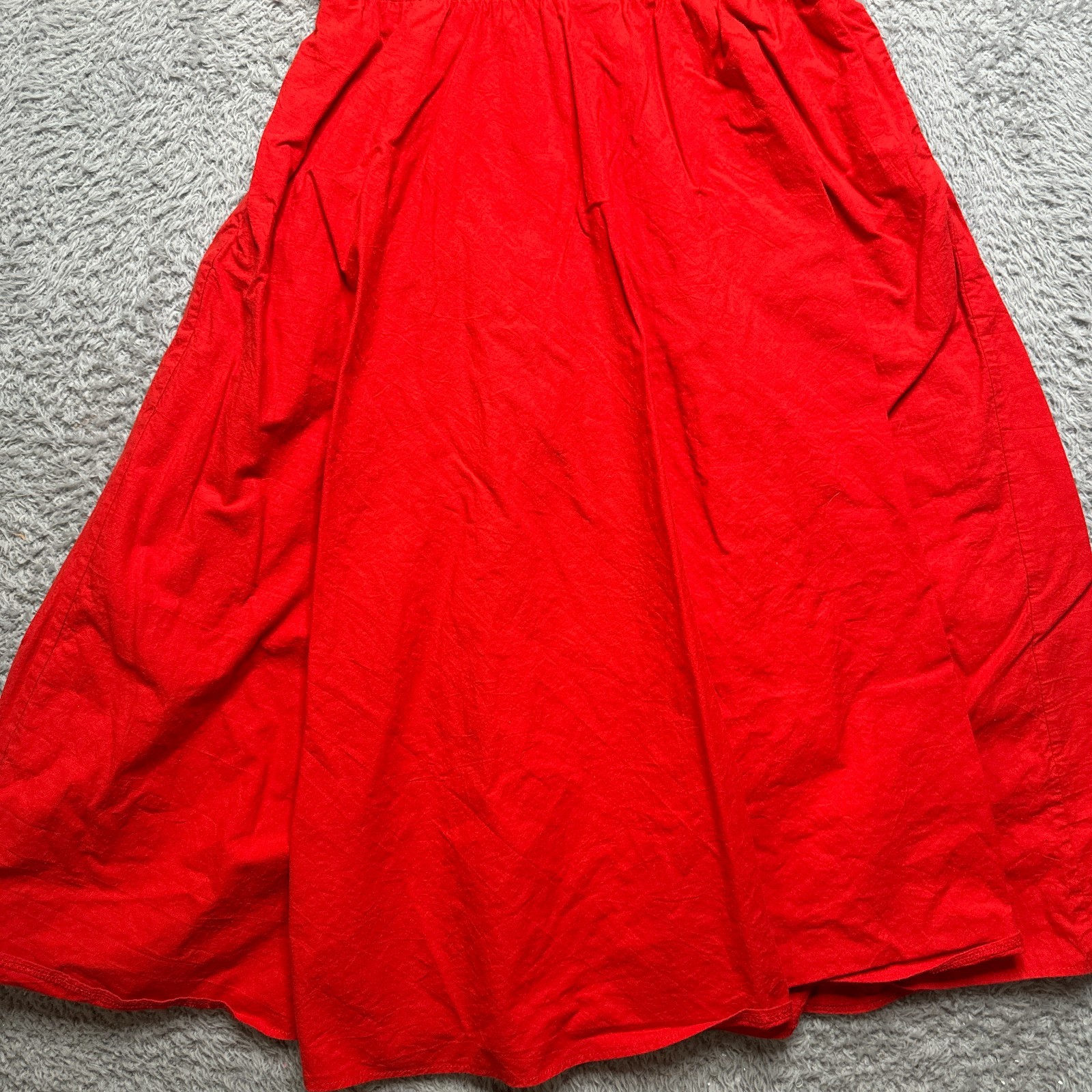 Vintage Western Dress Womens L Red Fringe Tassel Rodeo Square Dance