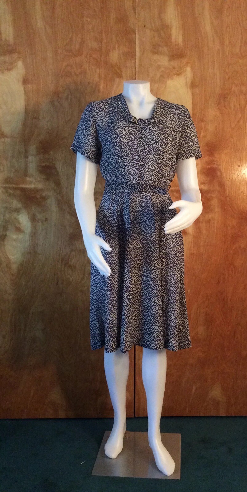 Vintage Dress Cay Artley rayon Dress with Bolero Jacket 1940s 1950s