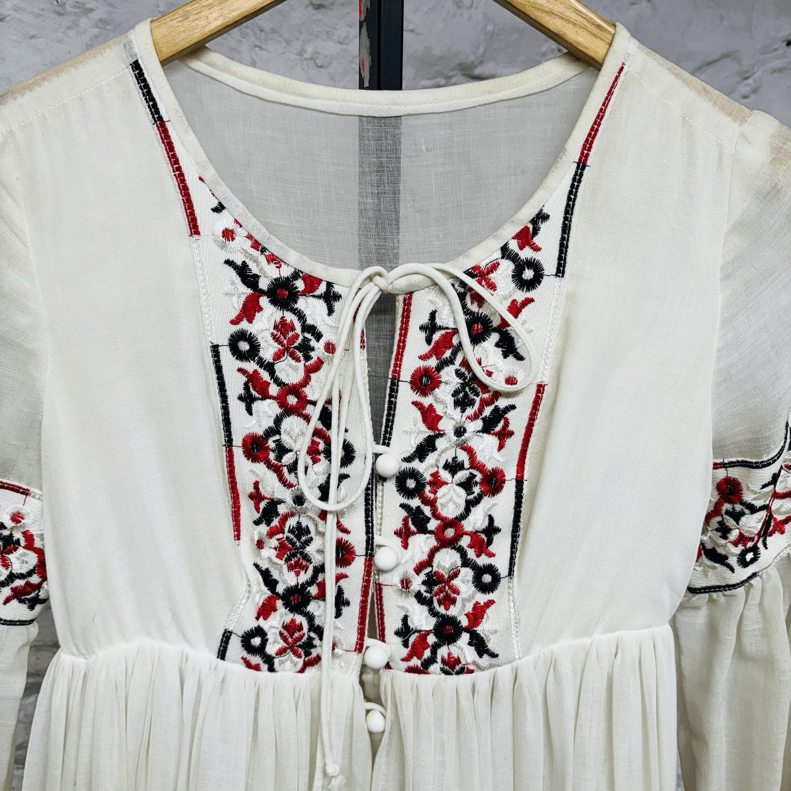 Beverly Paige Hippie Boho Festival Maxi Dress Bohemian Ren Faire Vintage