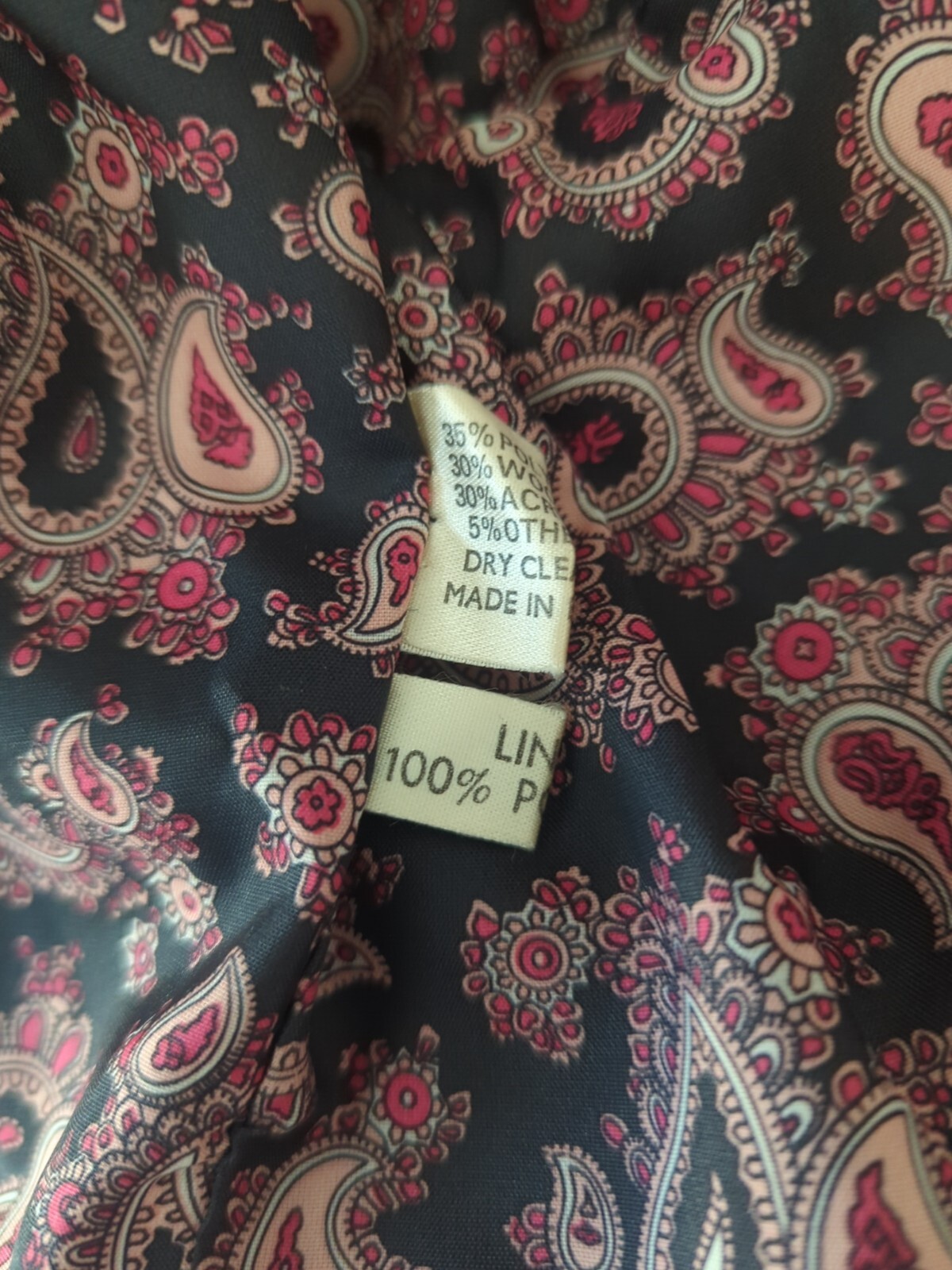 Pre-owned Vtg 1980’s IN PRIVATE COLLECTION Pink/Black Plaid Oversize Blazer Sz S