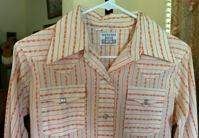 1970s Western Cowgirl Shirt size 12