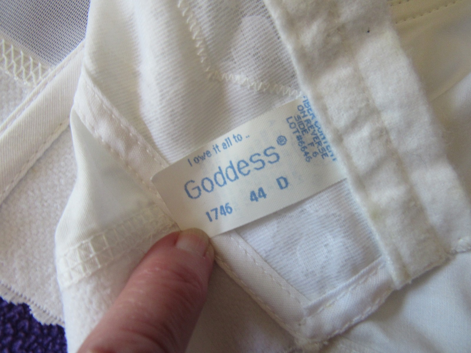 VINTAGE 1950’S Longline? BULLET BRA 44D Front Closure BY GODDESS W/BOX/Tag-NOS