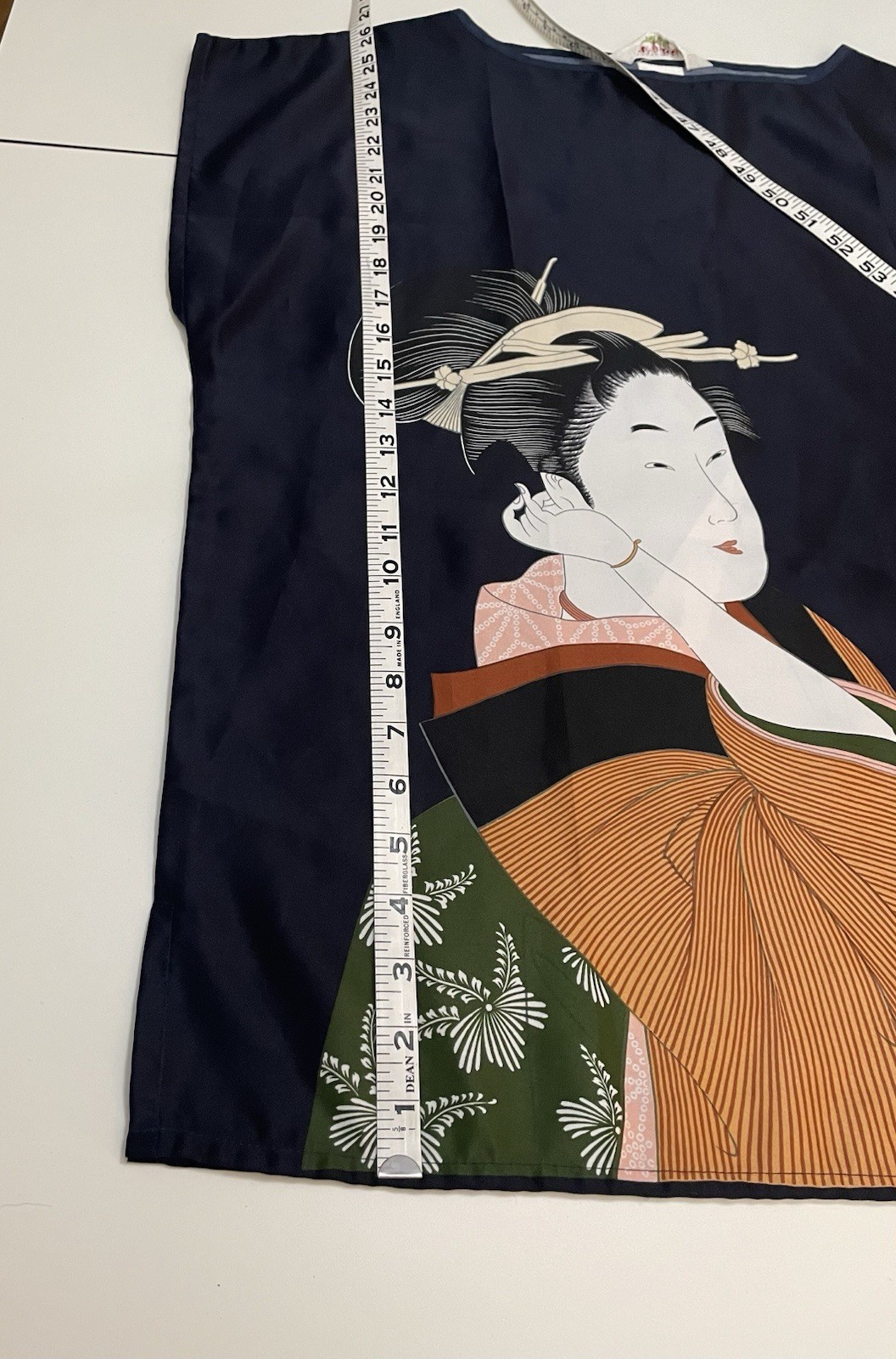 Vintage 1970s Ichiban Japan Geisha Samurai Hippie Asian Boxy Tunic Top Shirt