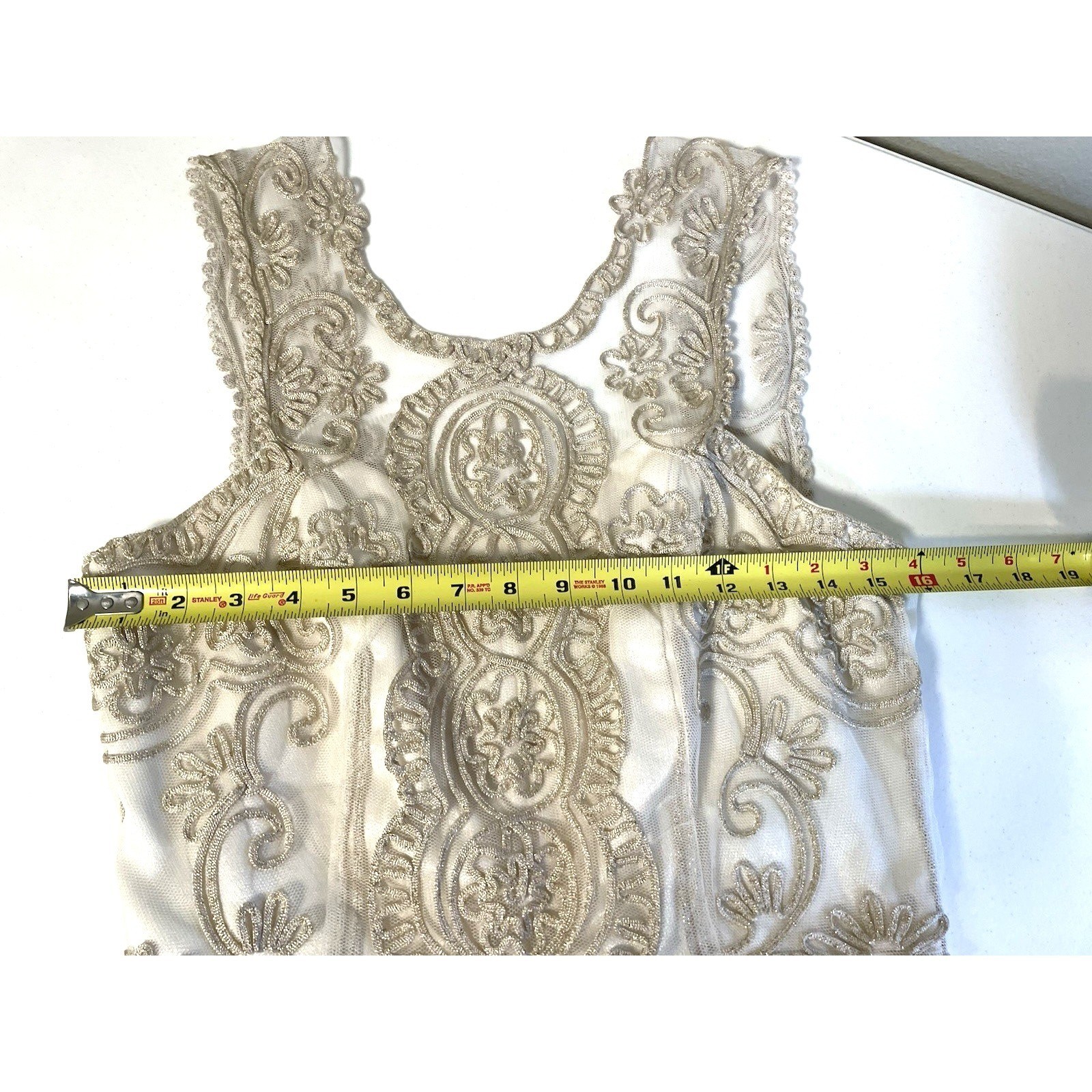 Vintage Dress Evening Formal Bridal Gown Blondie And Me Beaded Embroidered Prom