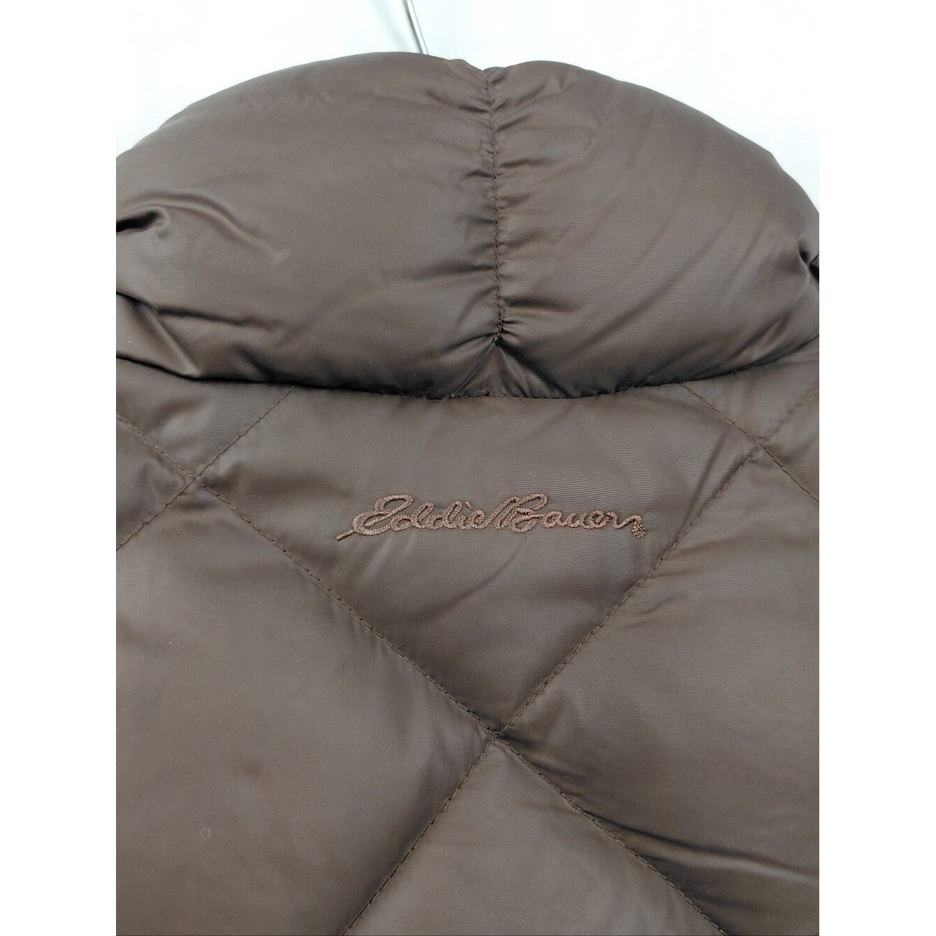 Eddie Bauer EB700 Fill Power Goose Down Vest Women’s Size Small Petite Brown