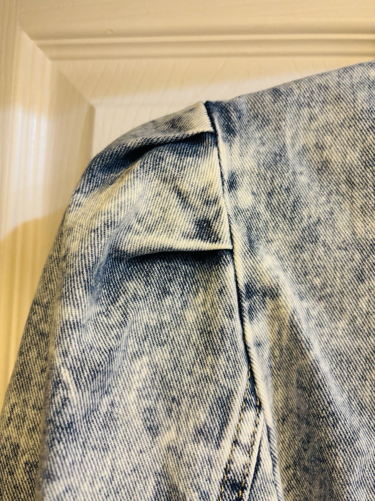 Vintage Acid Wash Denim Dress Sz XL