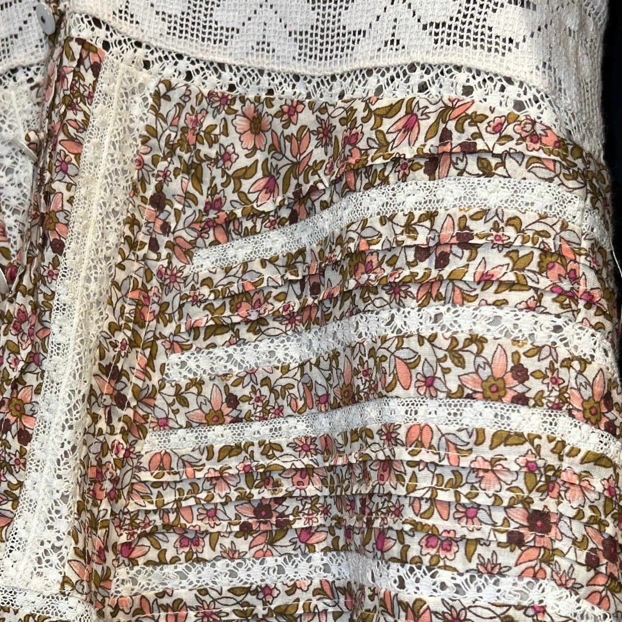 Veronica Beard Addilyn Floral Lace Prairie Boho mini Dress Sz 8 Read EUC