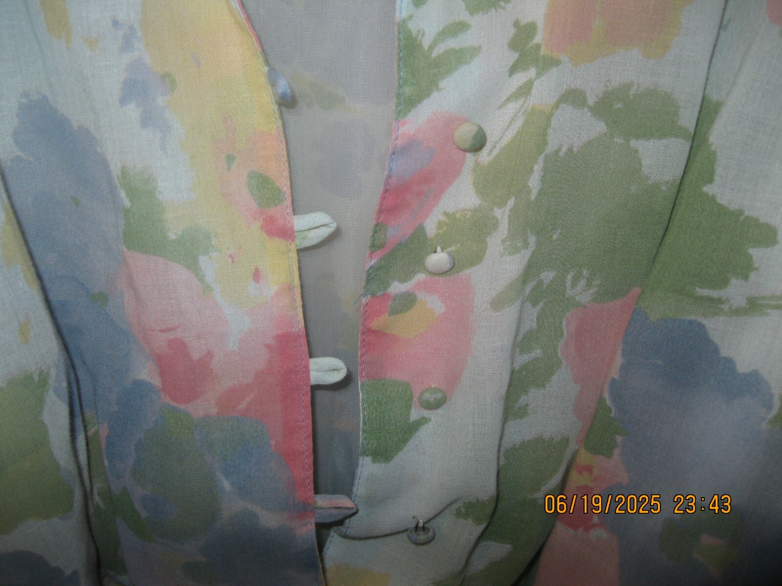 1980s Vintage Willie Of California Womens Dress Med. Floral Cottage Core Prairie