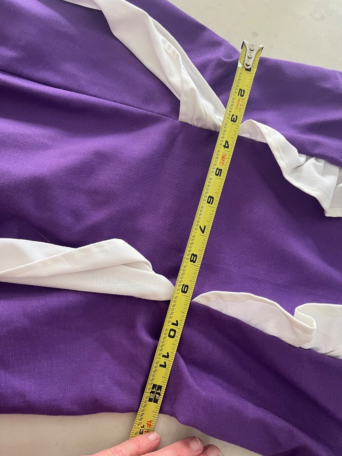 Vtg 1960s Waitress~French Maid Uniform Purple Authentic Embroidered Danette XS