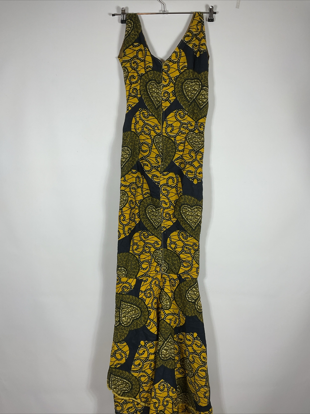 Vintage 60s Hawaiian Dress Womens Sz M Psychedelic Floral Aloha Tropical Mermaid