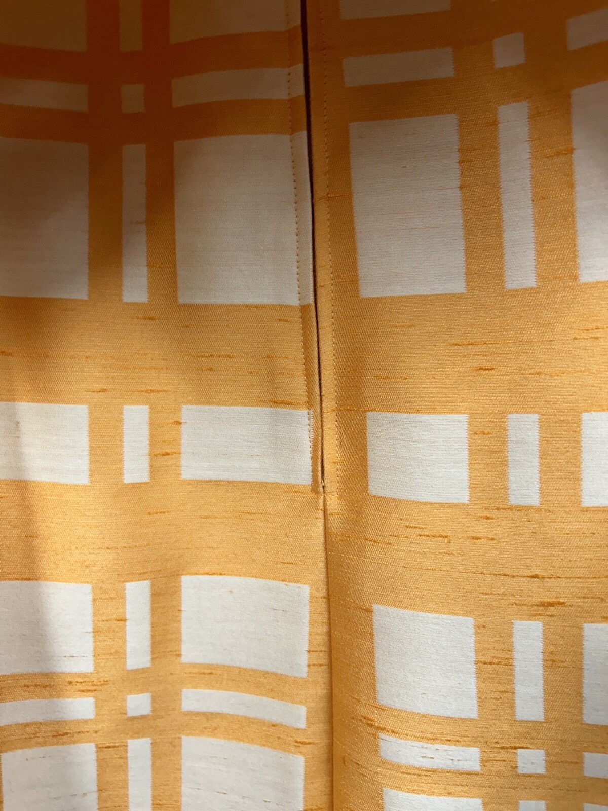 Joan Leslie Kasper Vtg 1960s Silk Dress & Jacket USA Orange White !!EXQUISITE!!