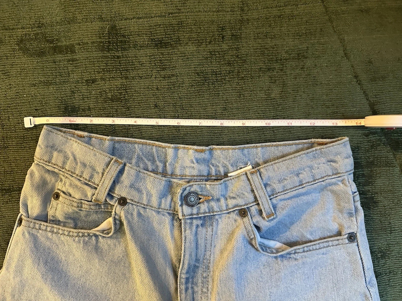Levi’s 550 Student Fit Orange Tab Denim Jeans Vintage 90s 29x30in