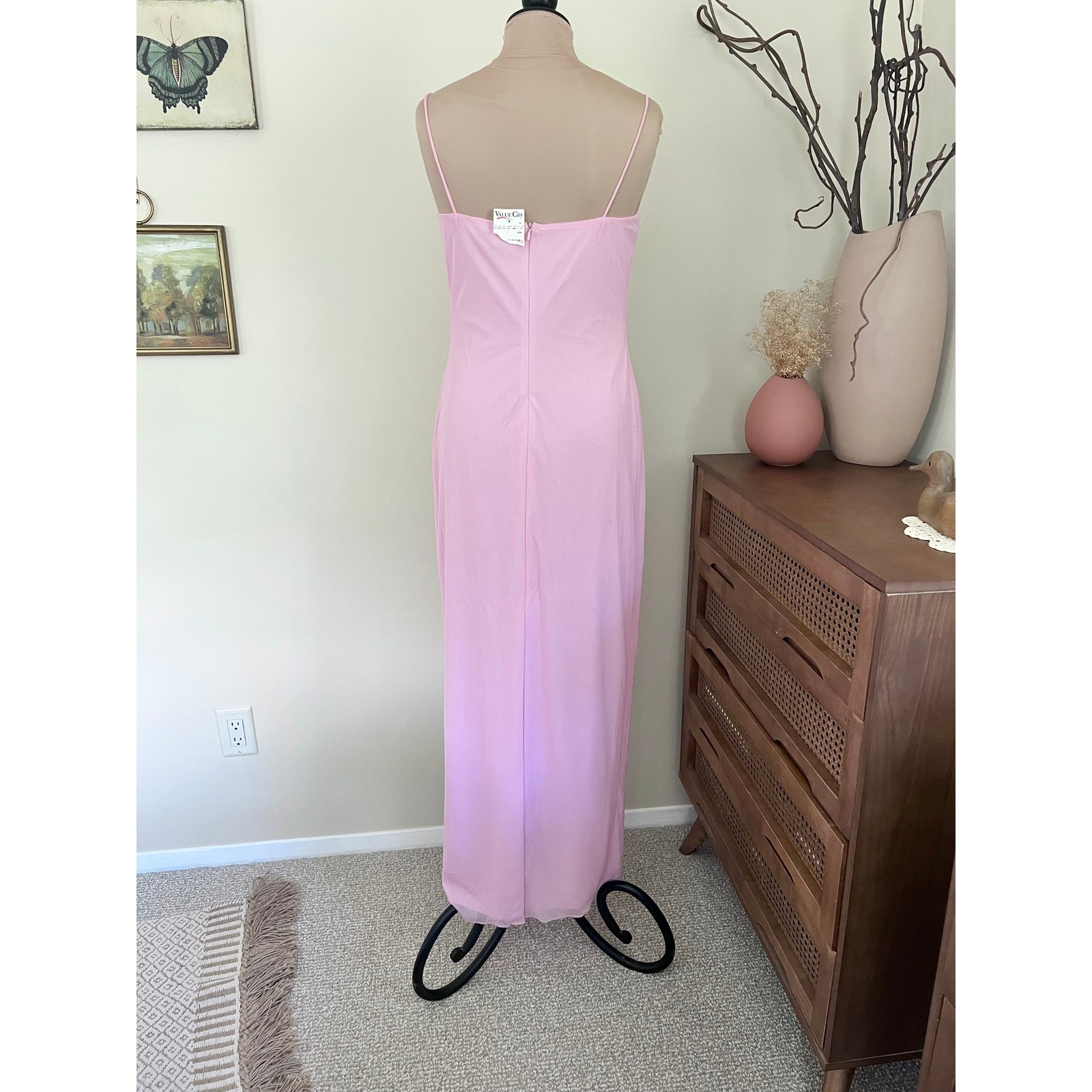 Vintage De Laru 90s Y2K Deadstock Floral Sequin Dress
