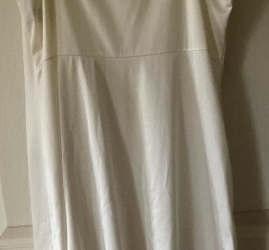 Wonder Maid Non-Cling White Full Slip w/Bodice&Hem Lace Size 34 T (Style 2996)